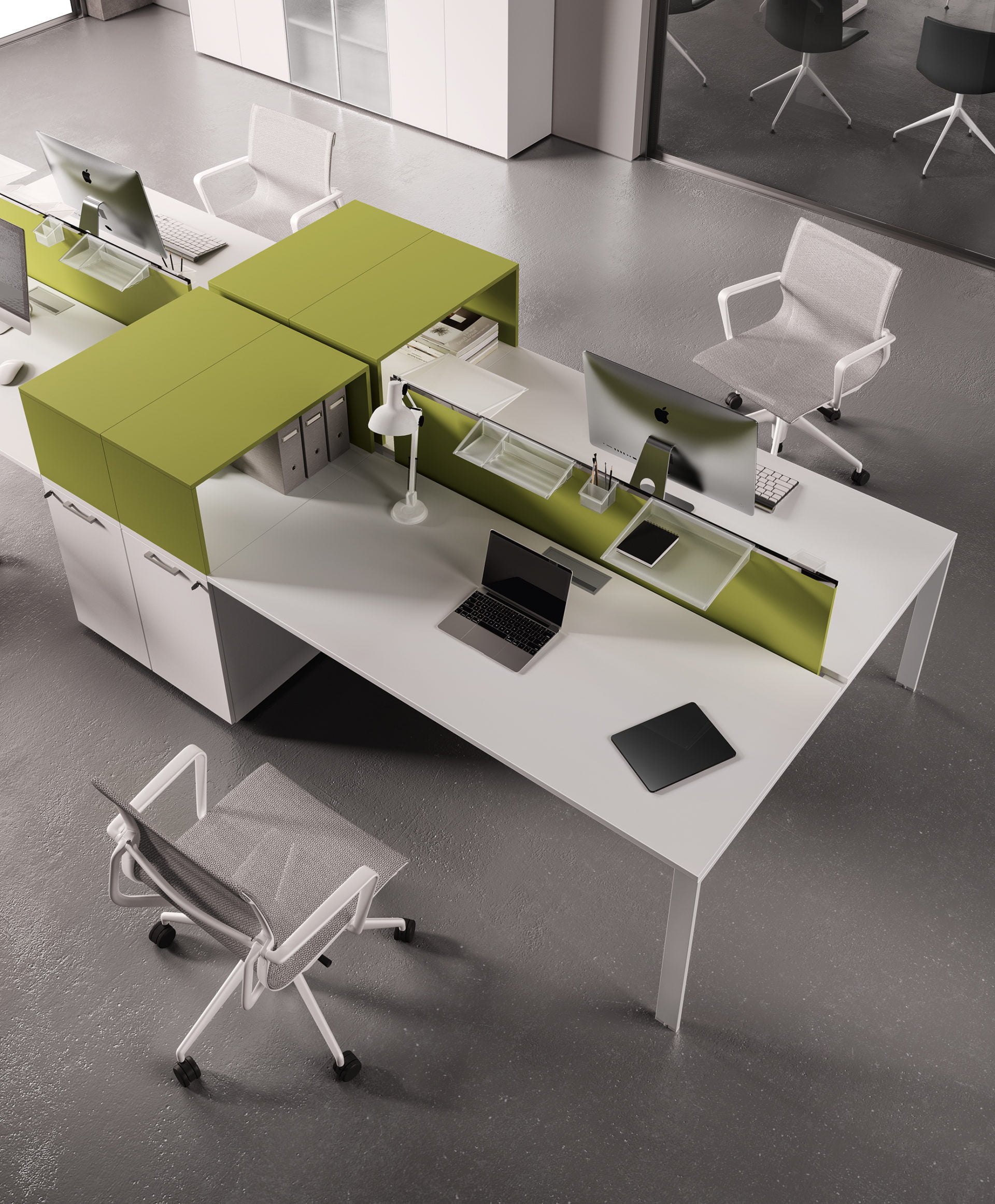 foto di un arredamento creato con il nostro catalogo arredo ufficio