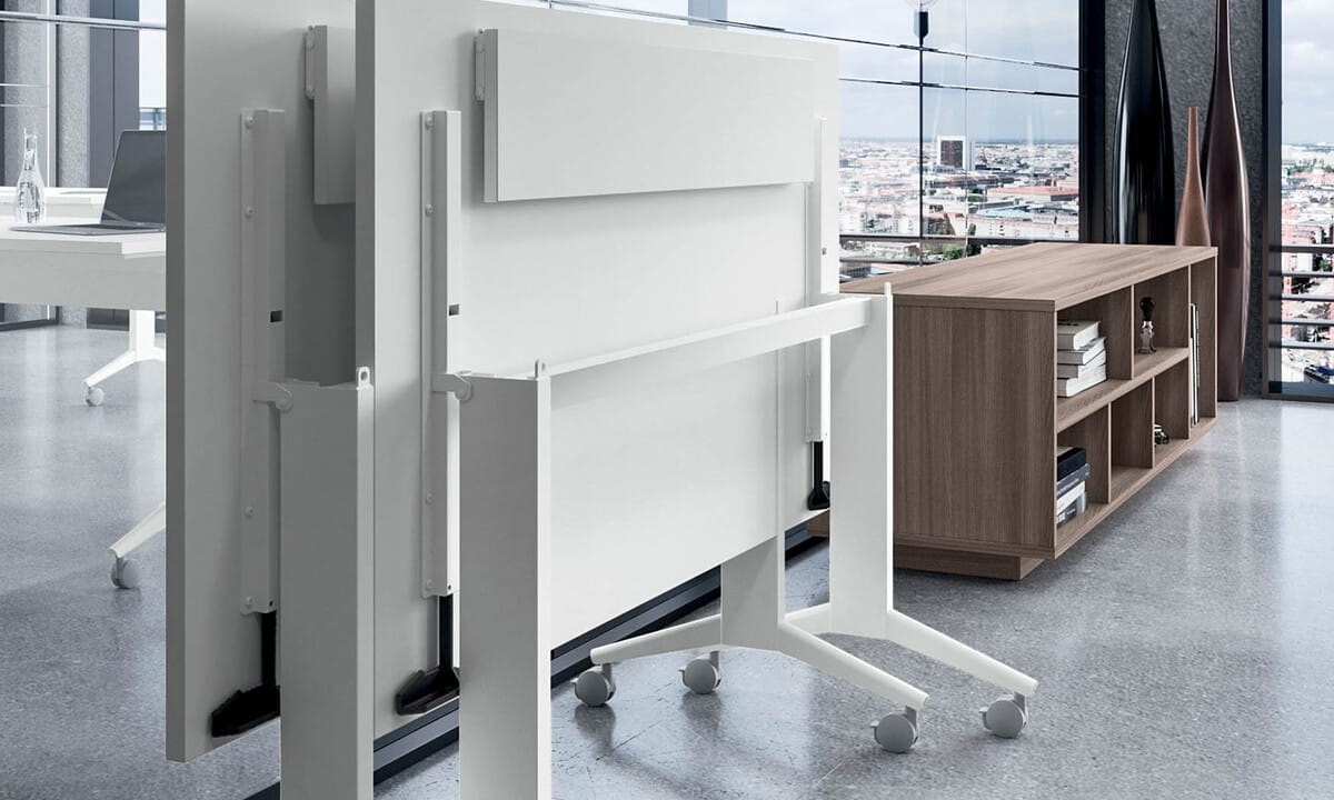 MOVE – postazioni operative flessibili (scrivania elevabile + tavoli ribaltabili) Compir / Flycom - immagine 10